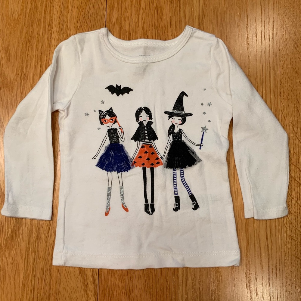 🎃12 month girls LS Halloween Tee